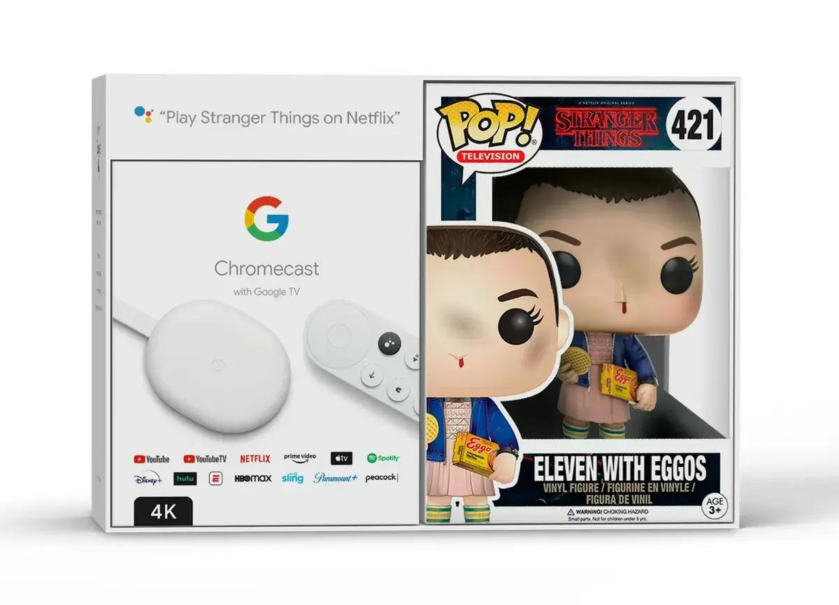 Chromecast with Google TV 4K Streaming Media Player with Funko Pop for $29