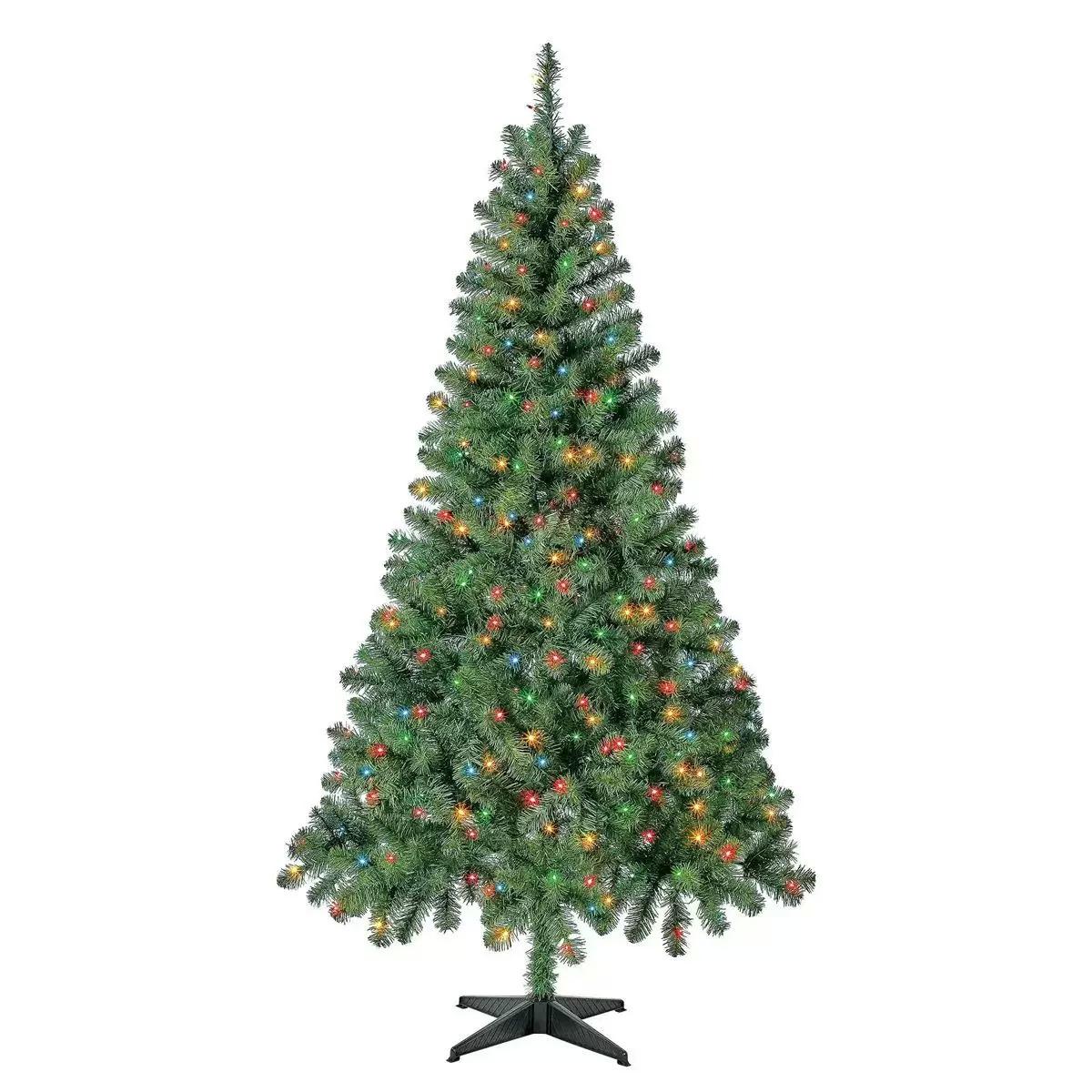 Holiday Time 6ft Prelit Madison Pine Artificial Christmas Tree for $39 Shipped