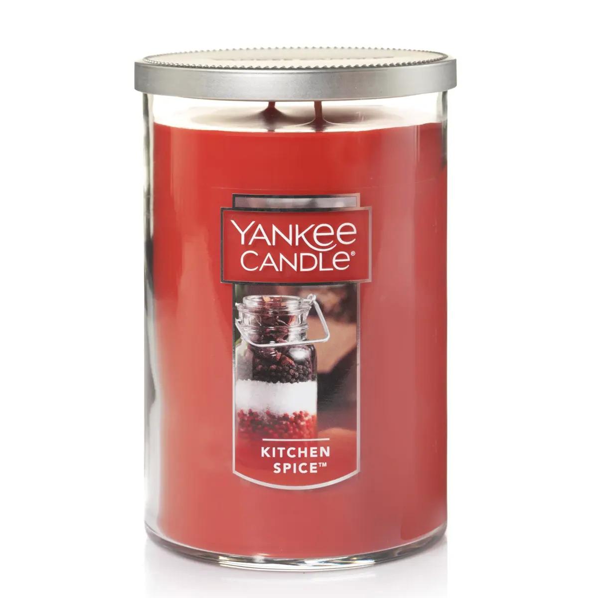 Yankee Candle Kitchen Spice Large 2 Wick Tumbler Fall Candle for $10