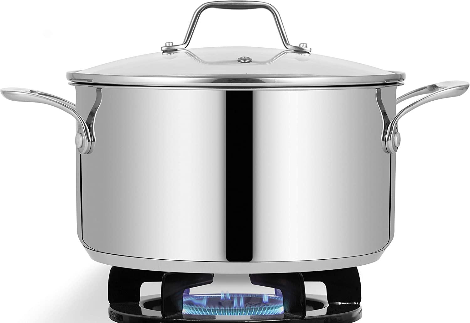 NutriChef Stainless Steel Heavy-Duty Induction Cookware Stockpot for $28.10 Shipped