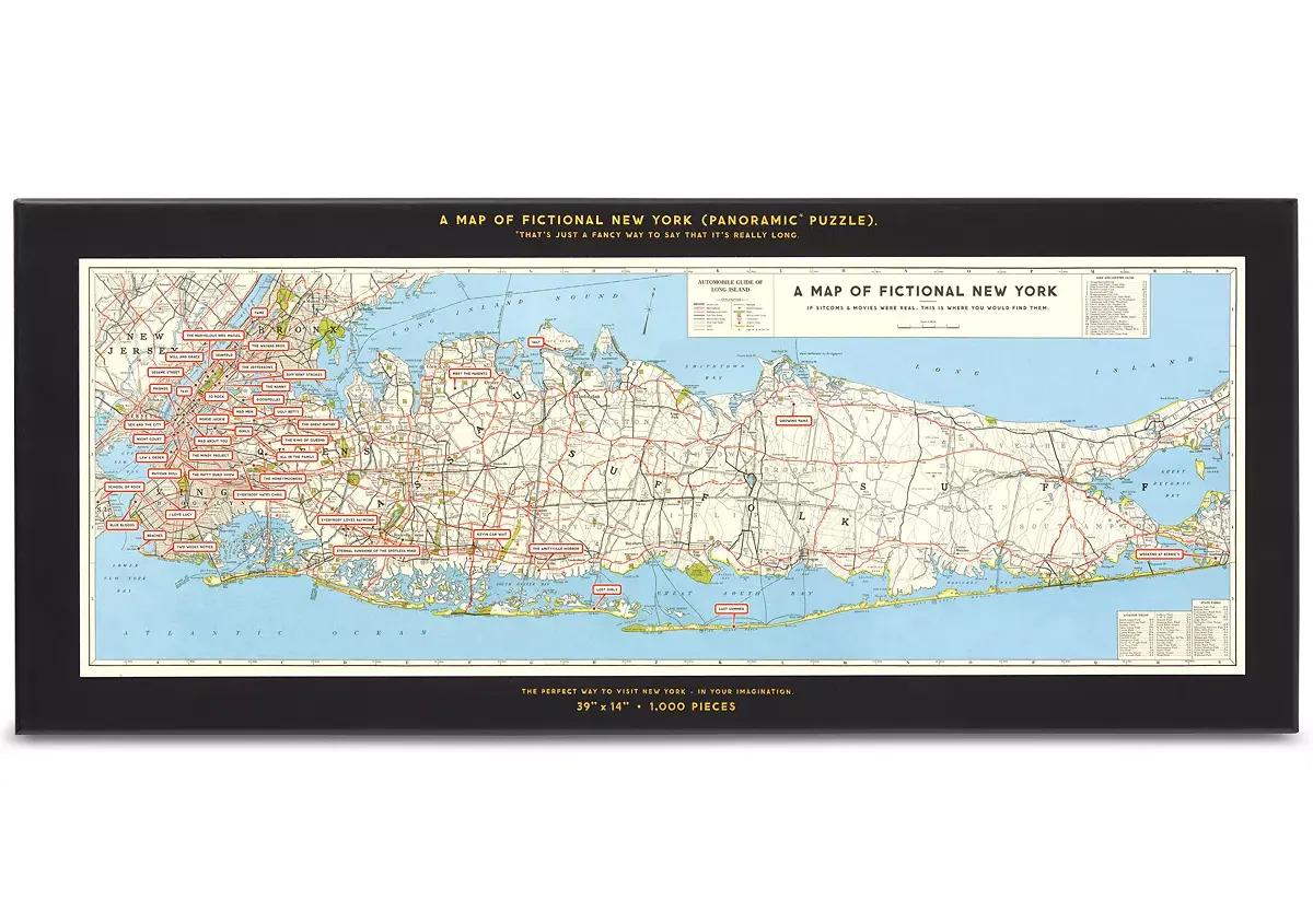 New York City Map Puzzle 1000-Piece for $7.33