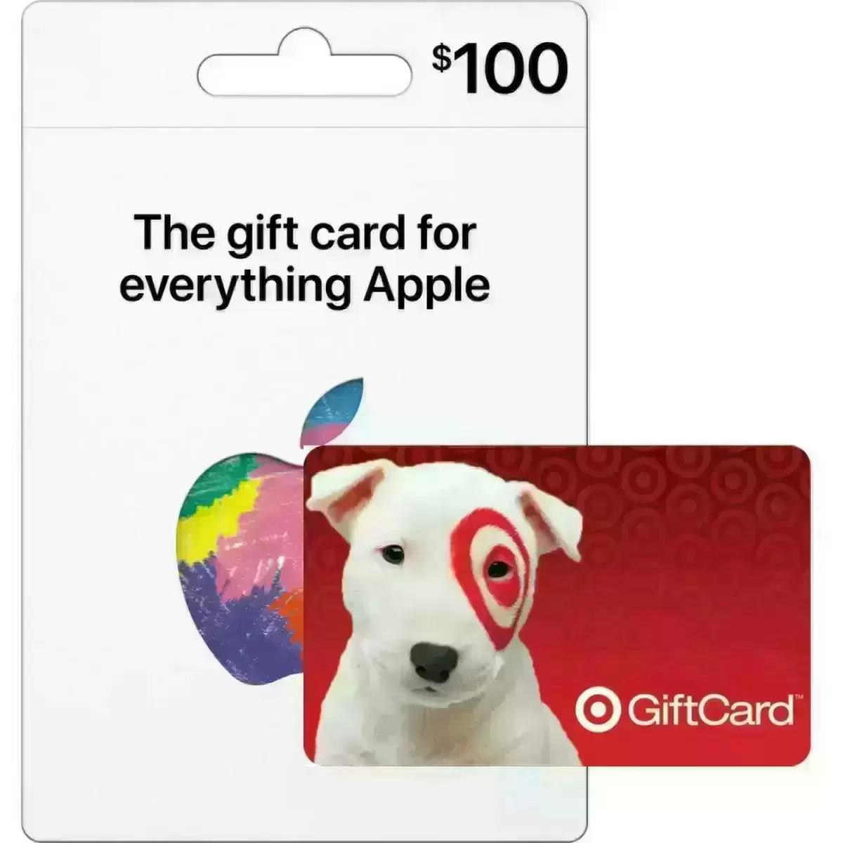 $100 Apple Gift Card with $15 Target Gift Card for $100