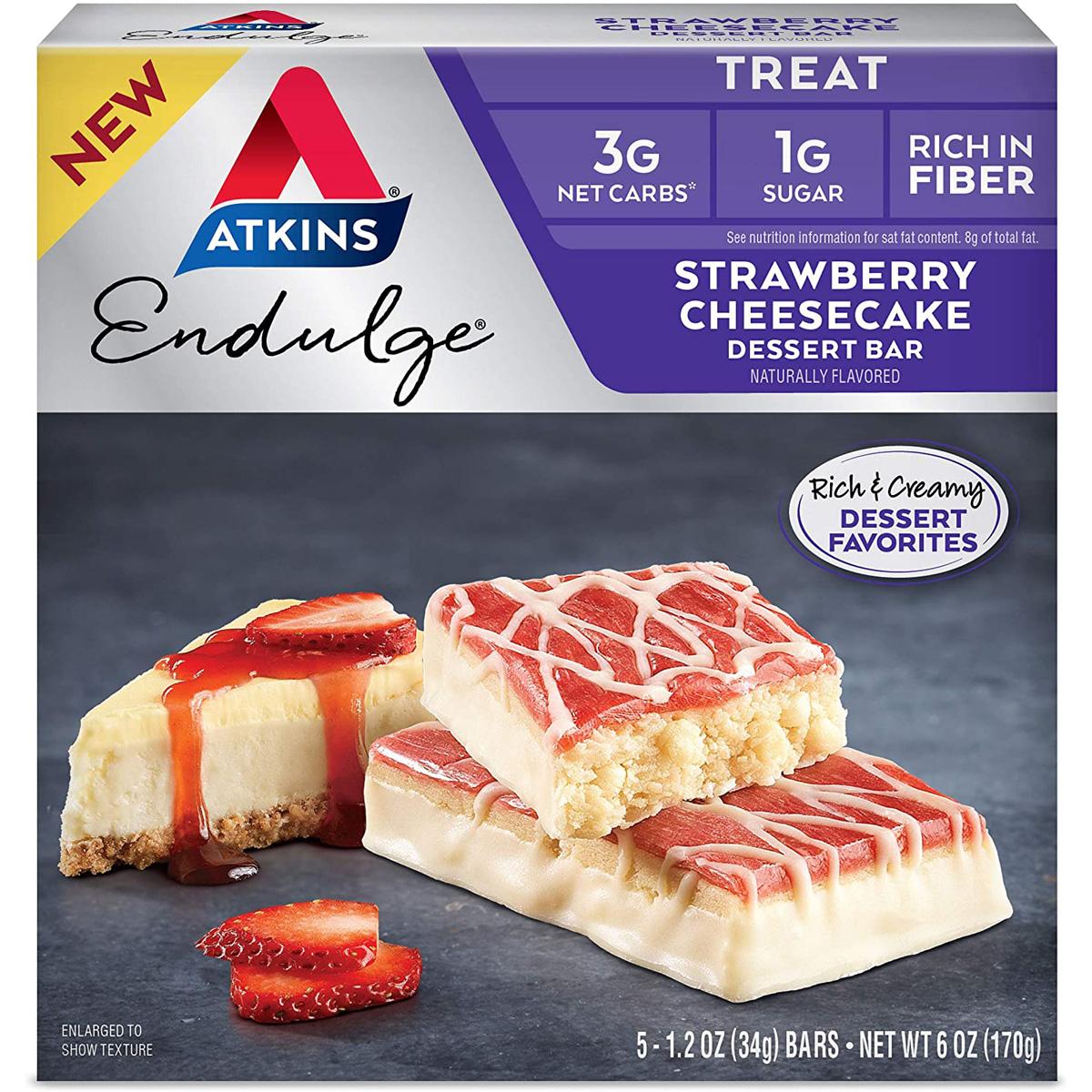 Atkins Endulge Treat Strawberry Cheesecake Dessert Bar for $3.63 Shipped