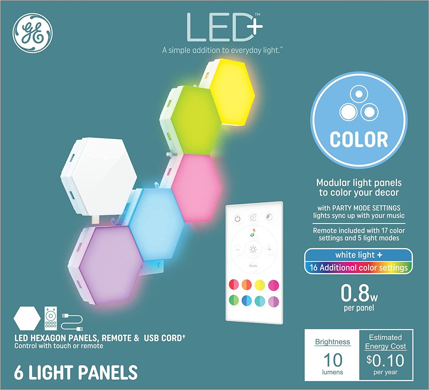 GE Lighting LED+ Color Changing Tile Panels for $18.73