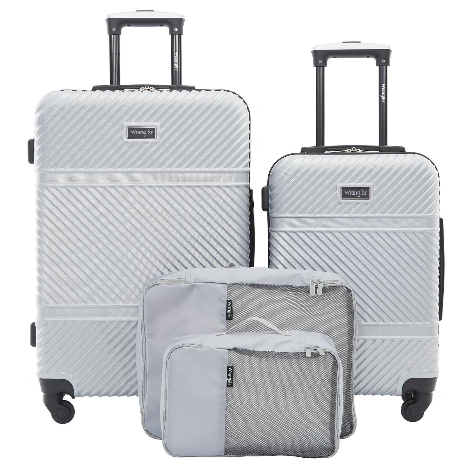 Wrangler Hardside Spinner 4-Piece Luggage Set for $97 Shipped