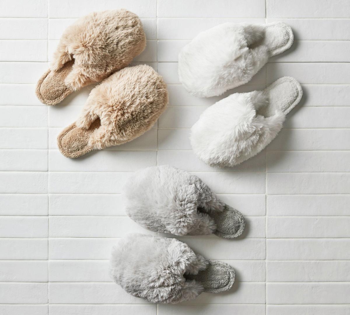 Alpine Faux Fur Slippers for $19