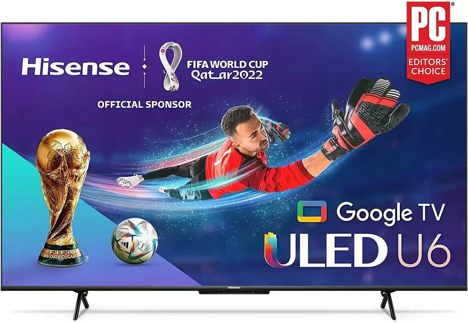 65in Hisense Class U6H Series Quantum ULED 4K UHD Smart Google TV for $498 Shipped