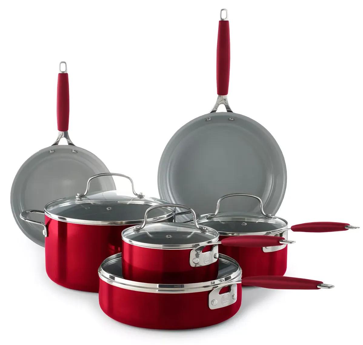 Food Network Nonstick Ceramic Cookware Set with $15 GC for $49.71 Shipped