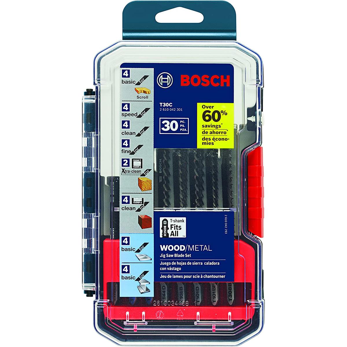 Bosch T-Shank Multi-Purpose Jigsaw Blade Set for $22.49