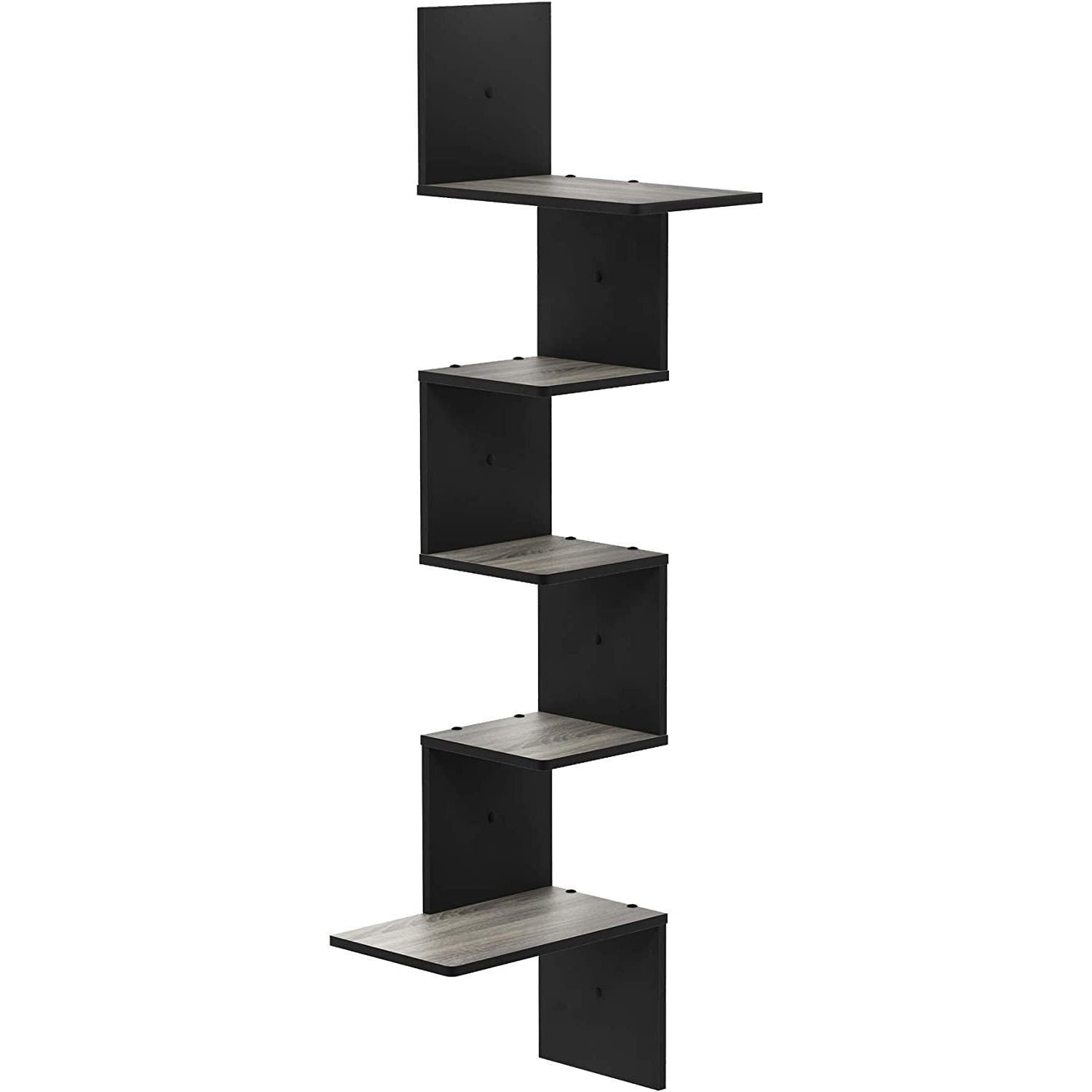 5-Tier Furinno Rossi Wall Mounted Shelves for $14.83