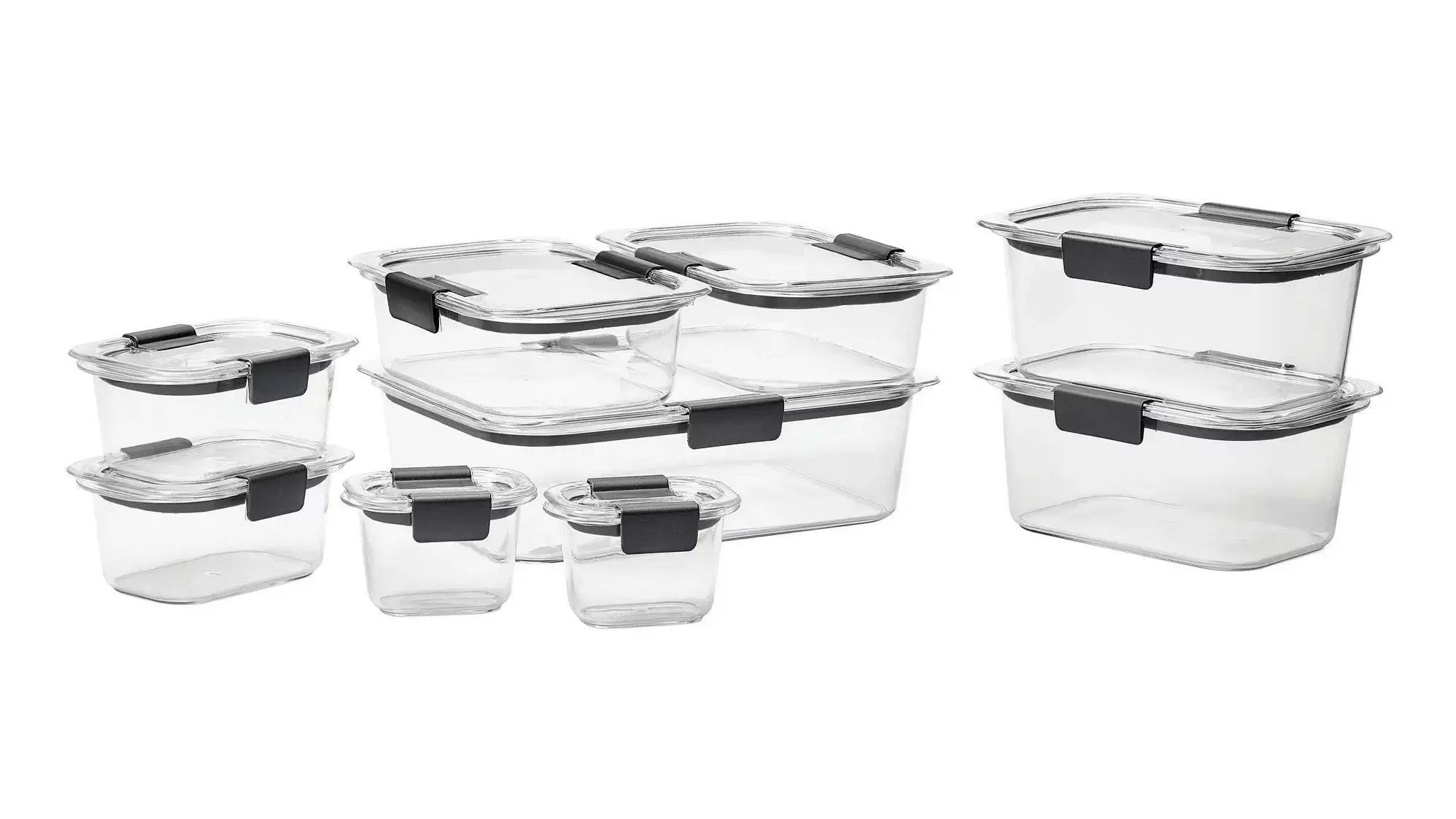 18-Piece Rubbermaid Brilliance Clear Tritan Food Storage Set for $32.98