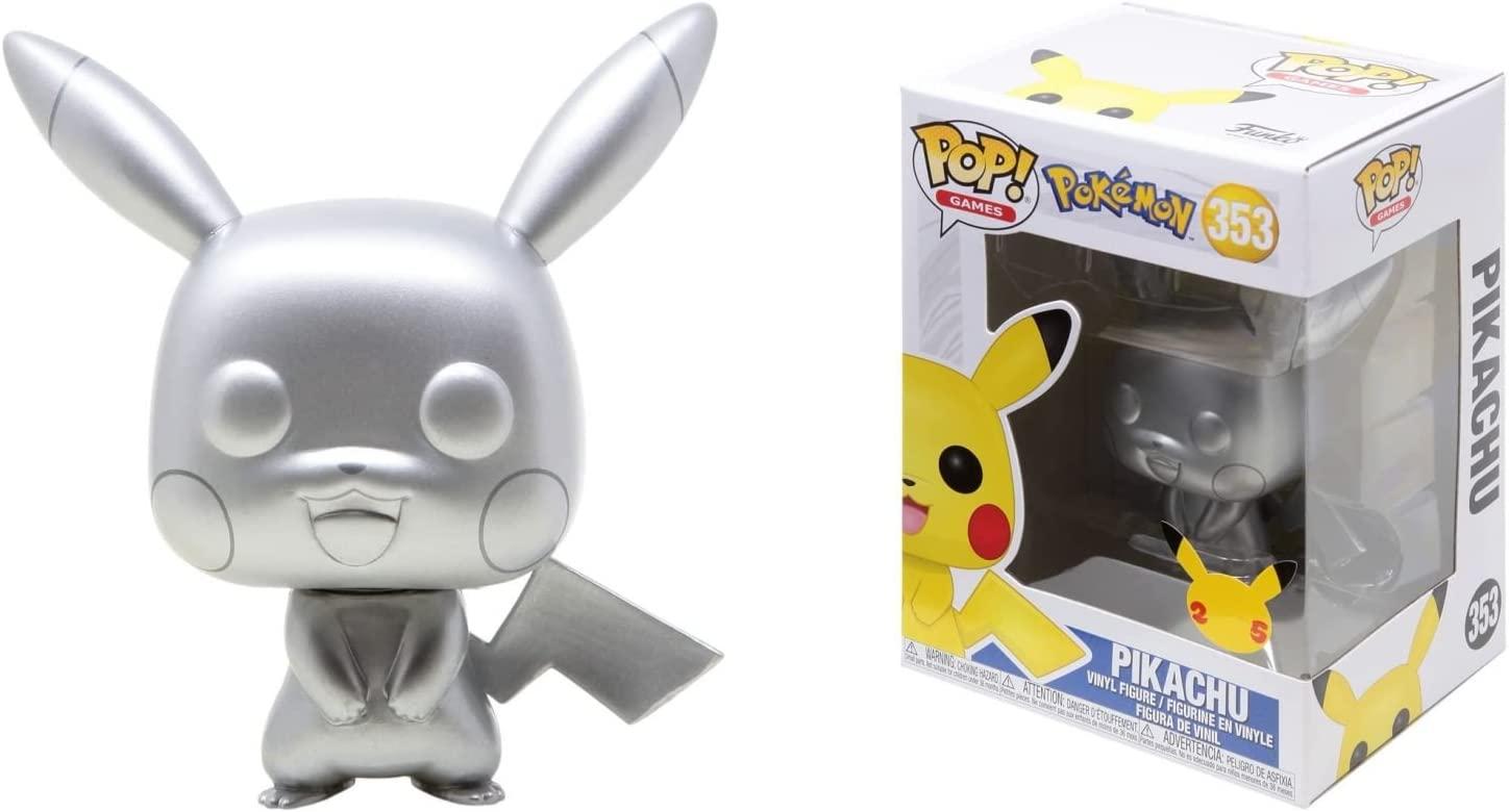 Pokemon Pikachu Silver Metallic Funko POP Figure for $5.99