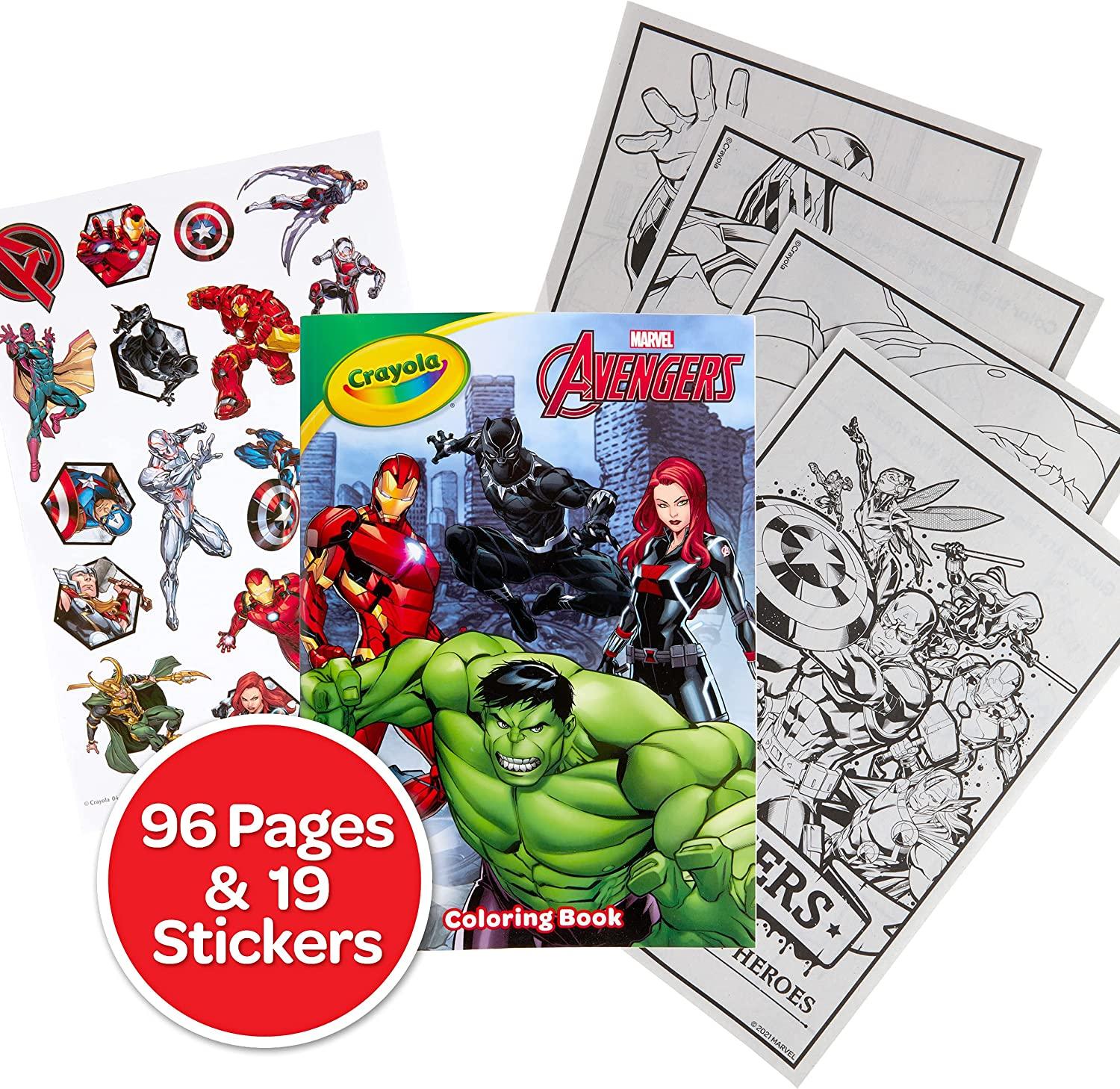 Crayola Avengers Coloring Book with Stickers for $1.39