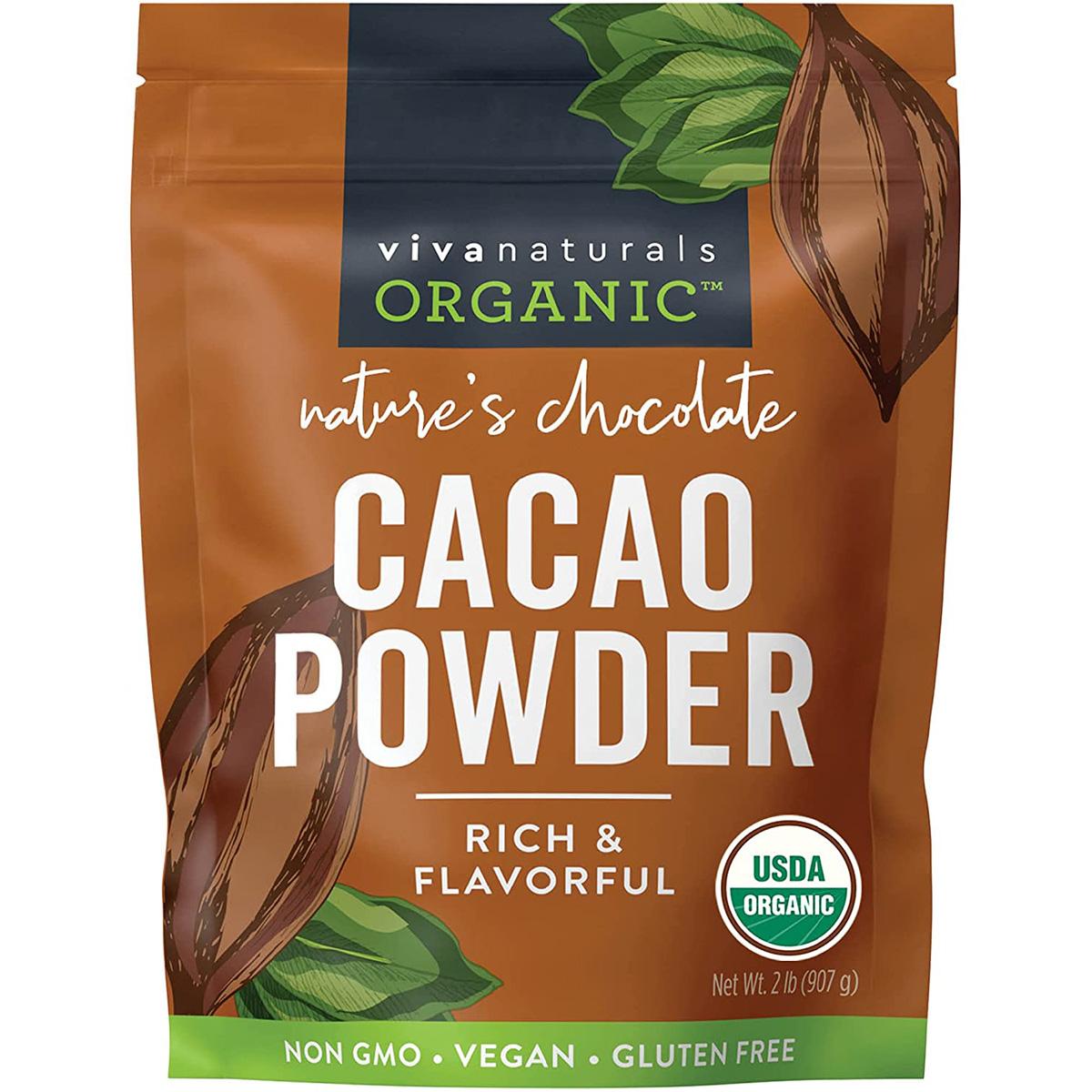 Viva Naturals Organic Cacao Powder 2Lbs for $9.21 Shipped