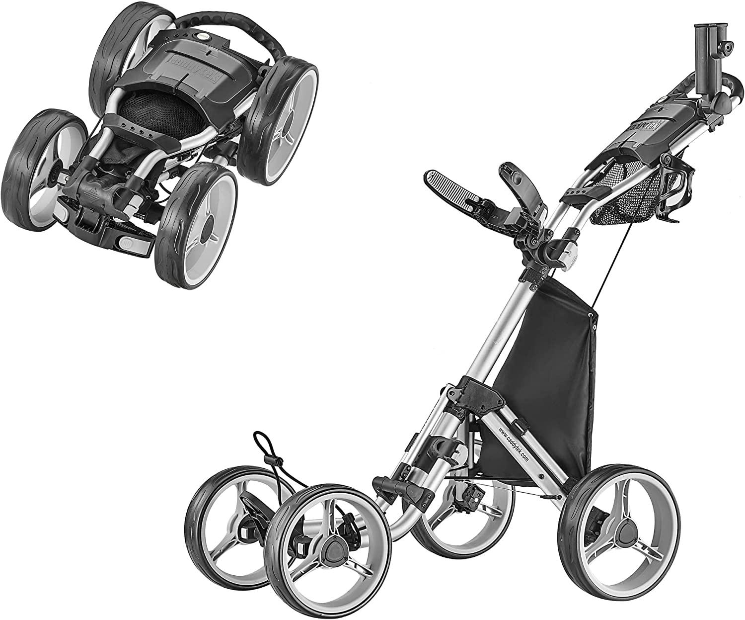 CaddyTek Explorer V8 SuperLite 4 Wheel Golf Push Cart for $114.91 Shipped