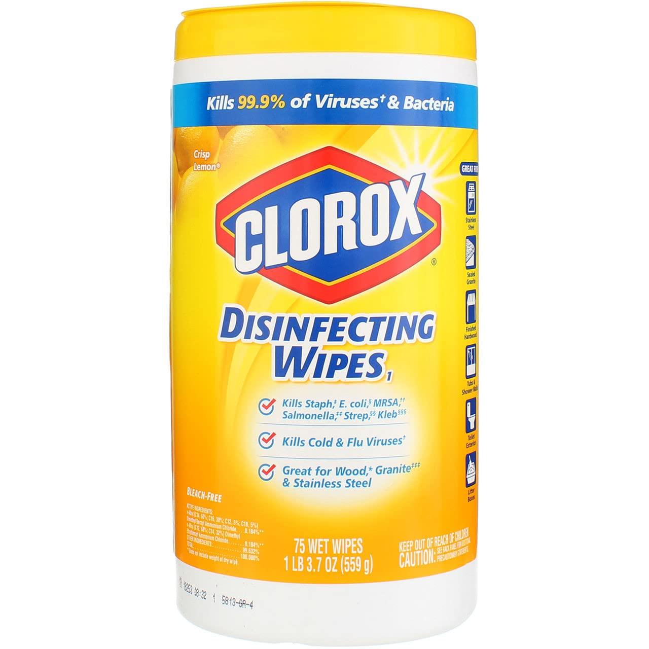 Clorox Disinfecting Wipes 75 Count for $2.50