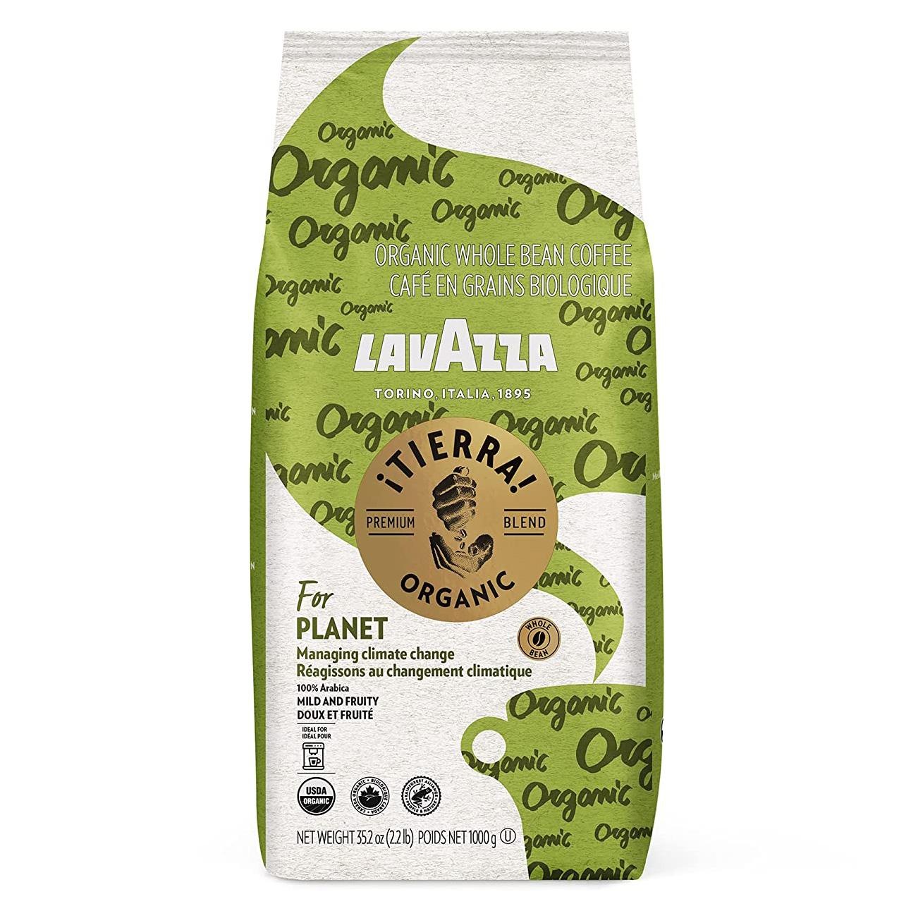Lavazza Organic Tierra Whole Bean Coffee Blend for $11.60 Shipped