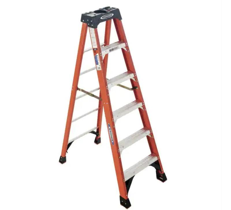 6ft Werner Fiberglass Step Ladder for $59.88 Shipped