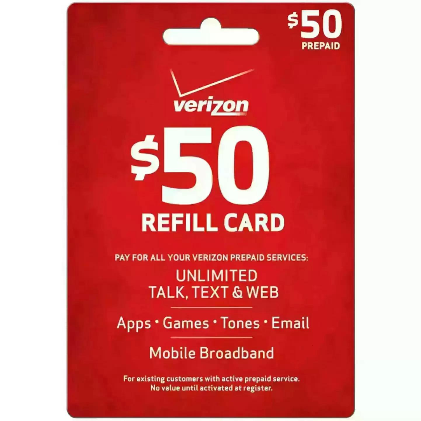 Verizon or ATT or Boost Mobile or Cricket or Total Wireless Prepaid Refill 7.5% Off