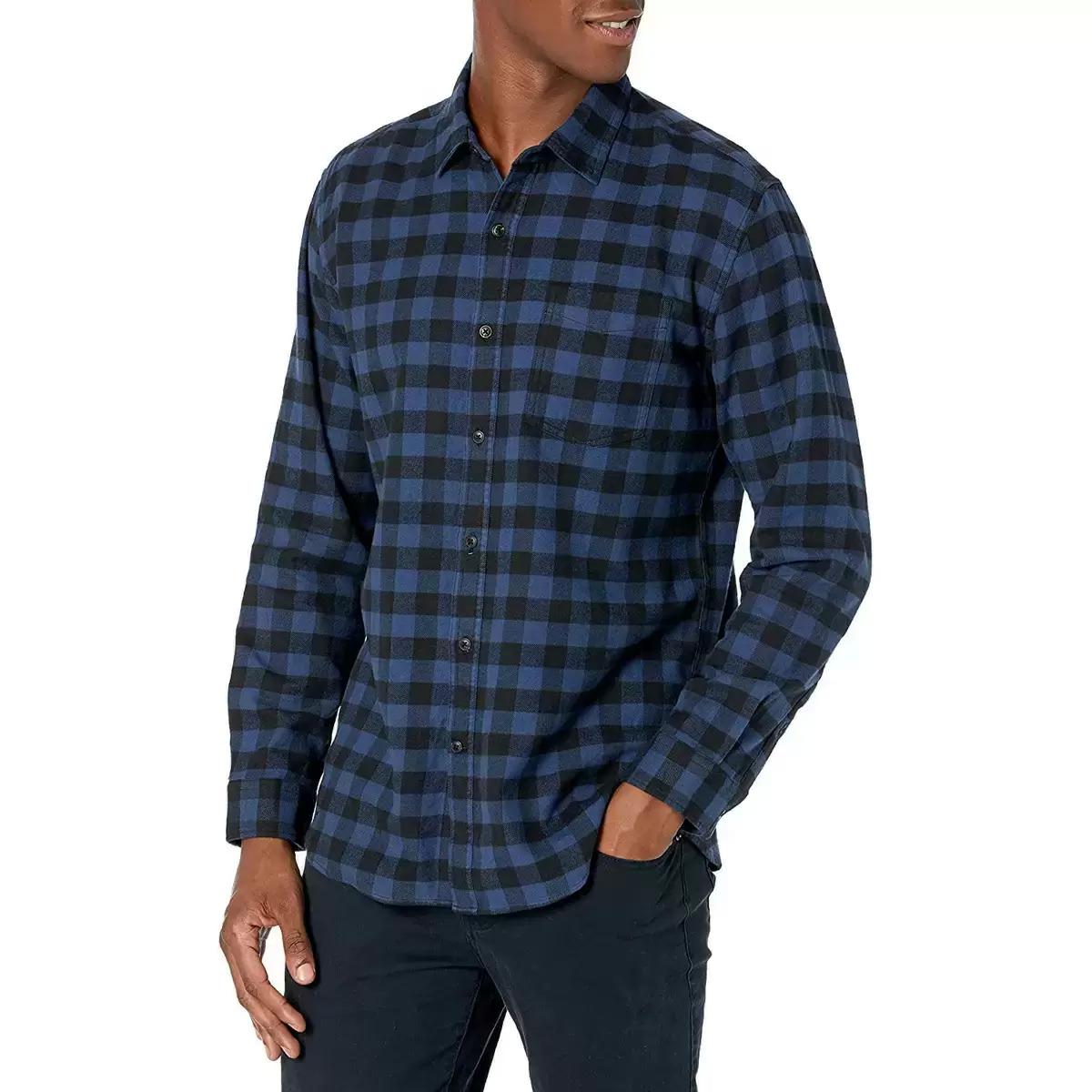 Amazon Essentials Long-Sleeve Flannel Shirt for $13.60
