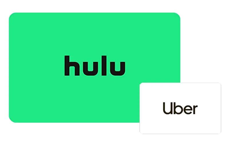Free $10 Uber Gift Card When You Buy a $50 Hulu Gift Card