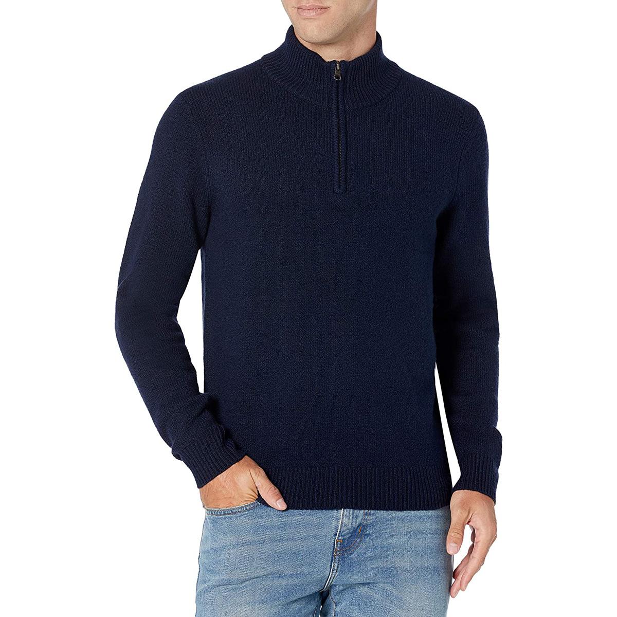 Amazon Essentials Long-Sleeve Soft Touch Quarter-Zip Sweater for $16.40