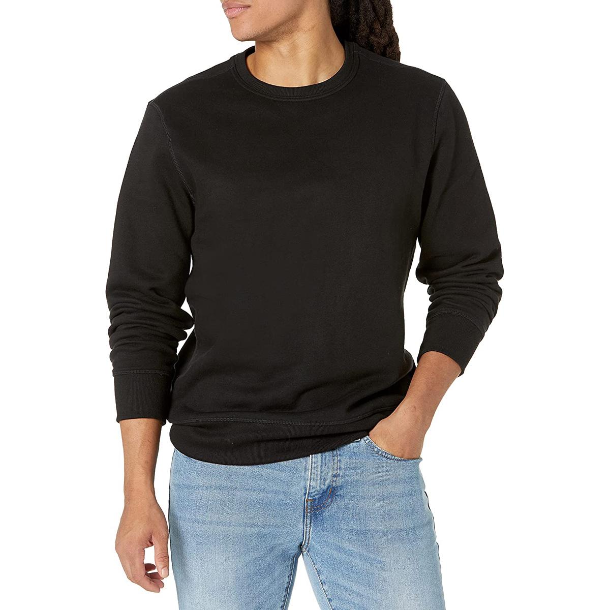 Amazon Essentials Fleece Crewneck Sweatshirt for $9.20