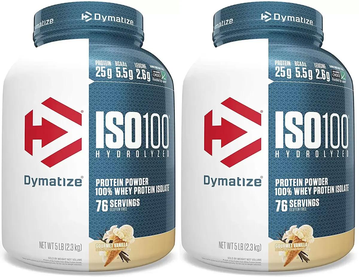 Dymatize ISO100 Whey Isolate Protein Powder 10lbs + 8 Drinks for $109.28 Shipped
