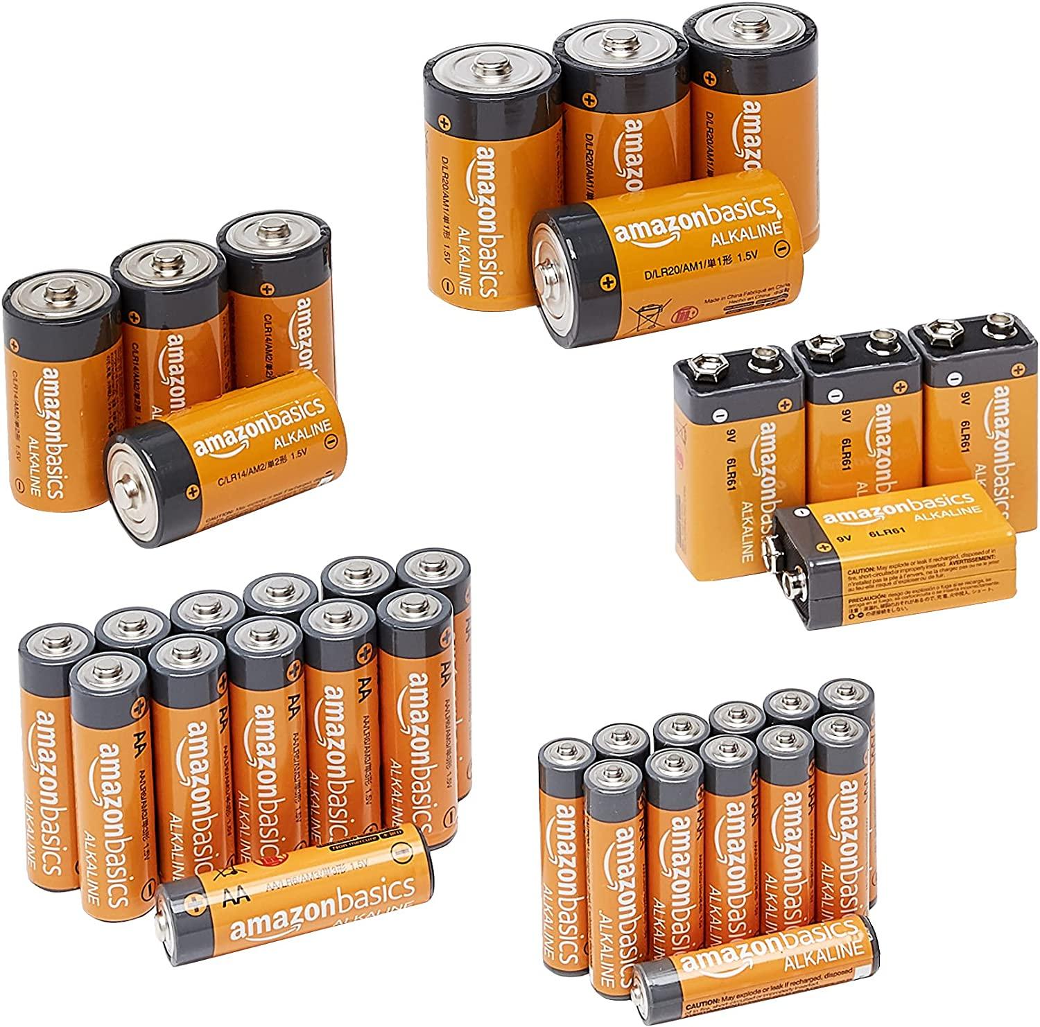 Amazon Basics 36 Count Alkaline Battery Starter Pack for $12.16 Shipped