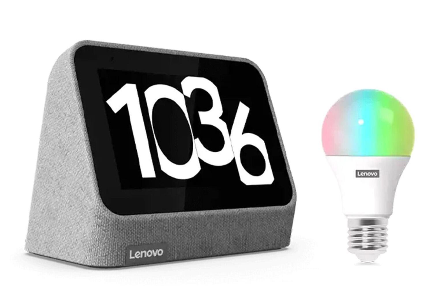 Lenovo Smart Clock 2 + Color Smart Bulbs for $24.99 Shipped