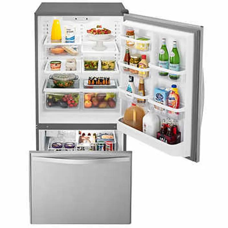 Whirlpool 22ft Bottom Freezer Stainless Steel Refrigerator for $999.97 Shipped