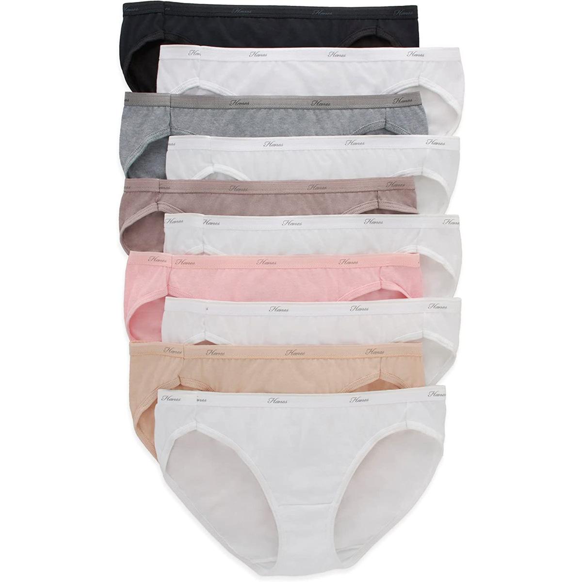 Hanes Womens Cotton Bikini Underwear 10 Pack for $10.14 Shipped