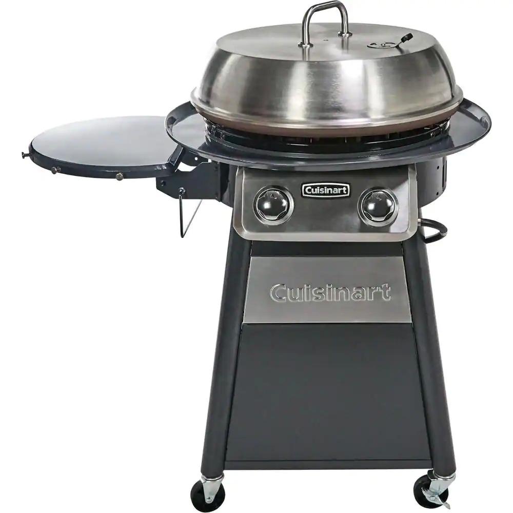 22in Cuisinart Round Outdoor Flat-Top Surface Gas Grill for $159.99 Shipped