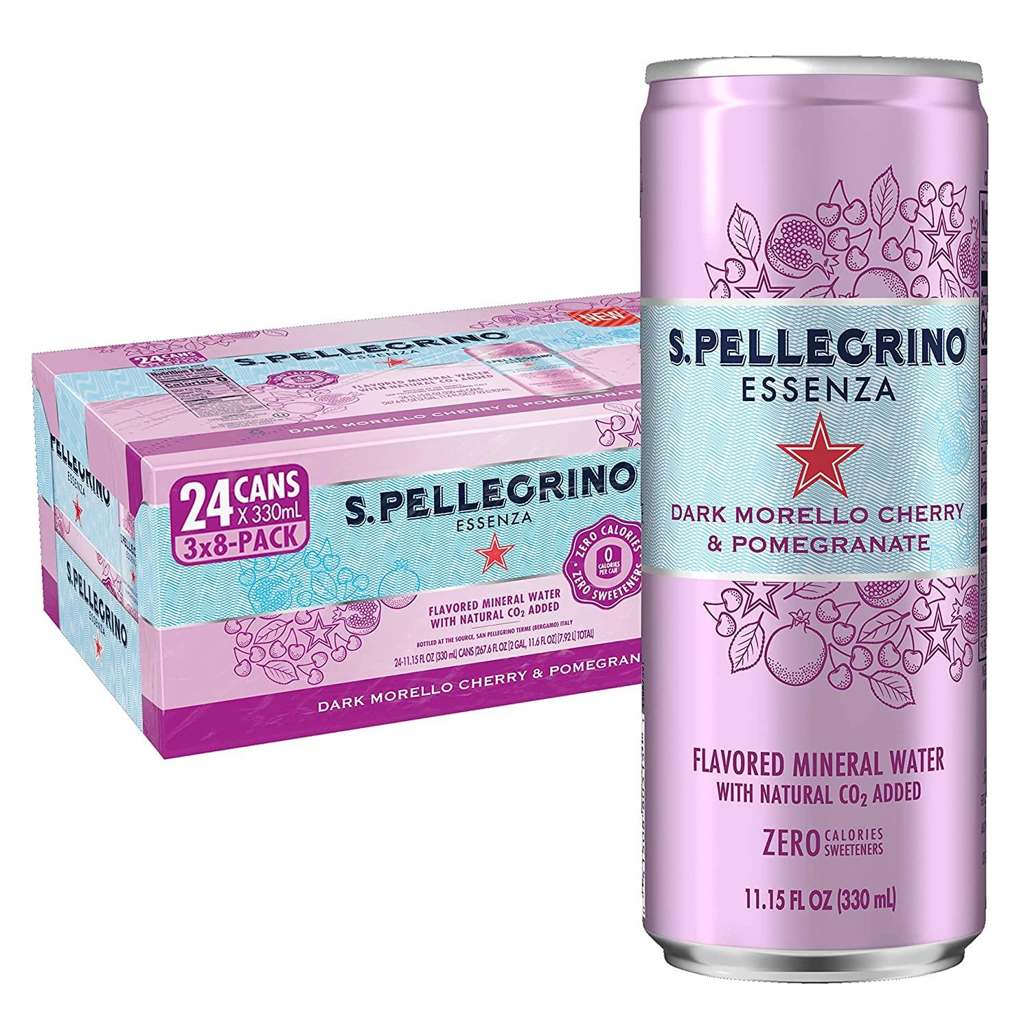 S Pellegrino Essenza Dark Morello Cherry and Pomegranate Water 24 Pack for $12.60