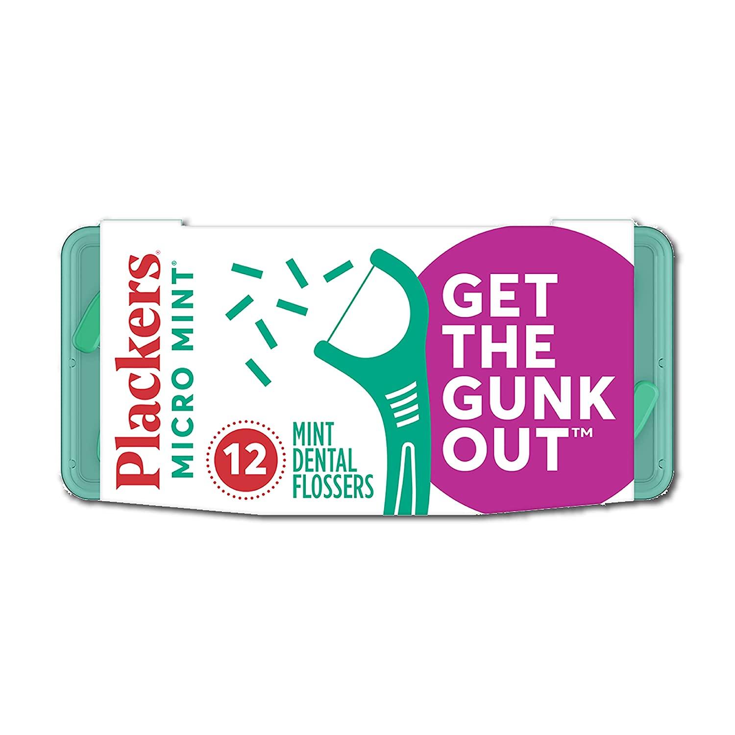 Plackers Micro Mint Dental Floss Picks with Travel Case for $0.61 Shipped