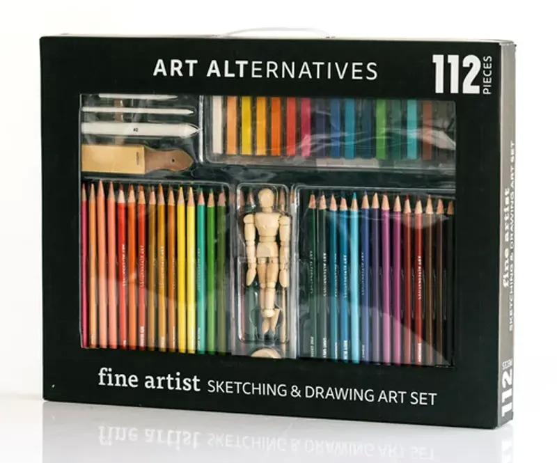 112-Piece Art Alternatives Sketching and Drawing Art Set for $15