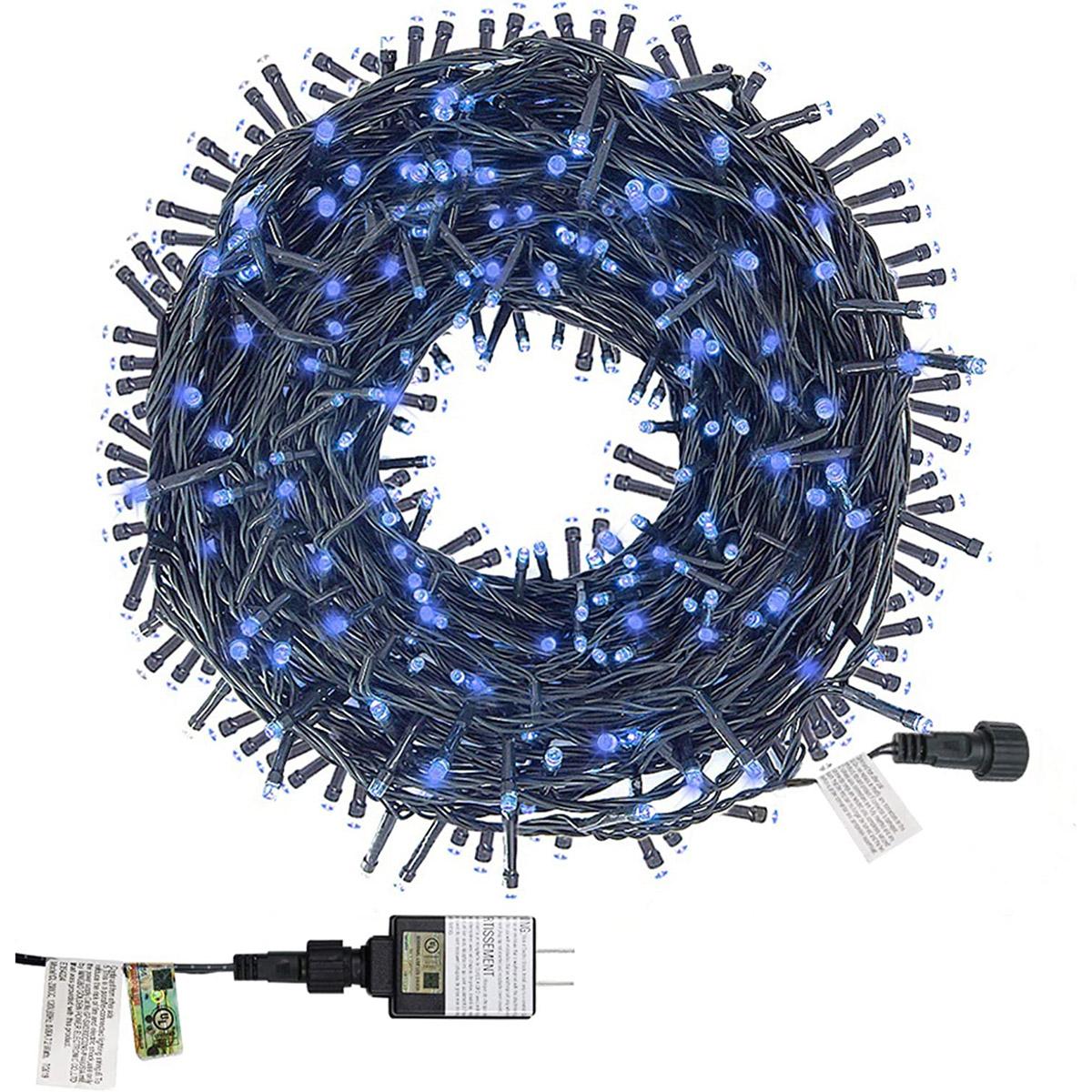 Twinkle Star 200 LED Christmas Tree String Lights 66ft for $7.99