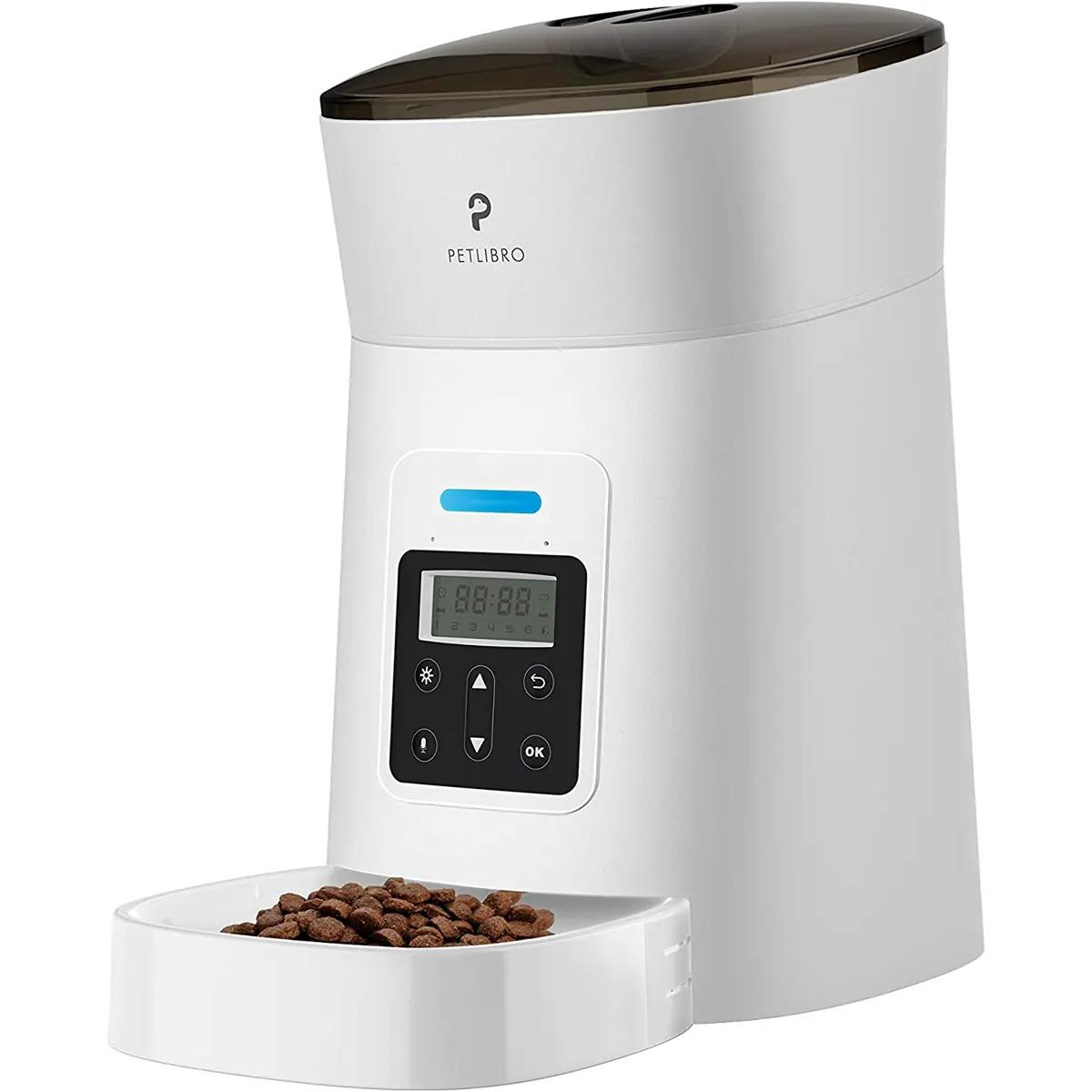 Automatic Pet Food Dispenser with LED Display and Voice Recorder for $29.59 Shipped