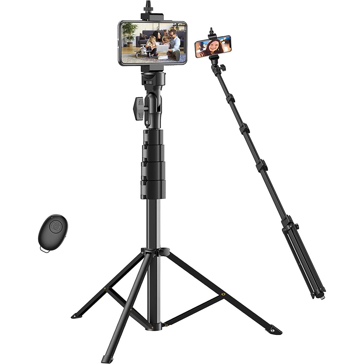 55in Leknes Extendable Selfie Stick Tripod Stand for $7.99
