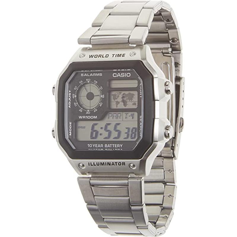 Casio Mens Stainless Steel Digital Watch for $22.49