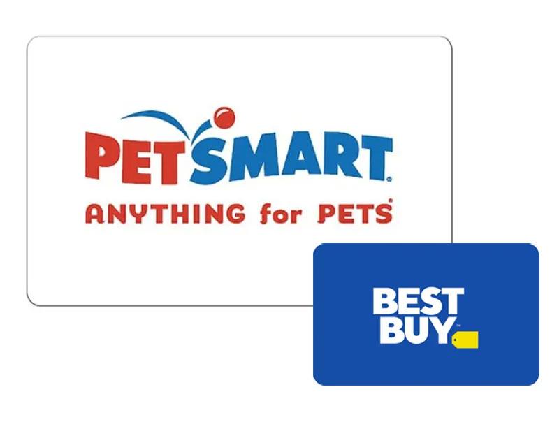 $50 Petsmart Gift Card + $10 Best Buy Gift Card for $50