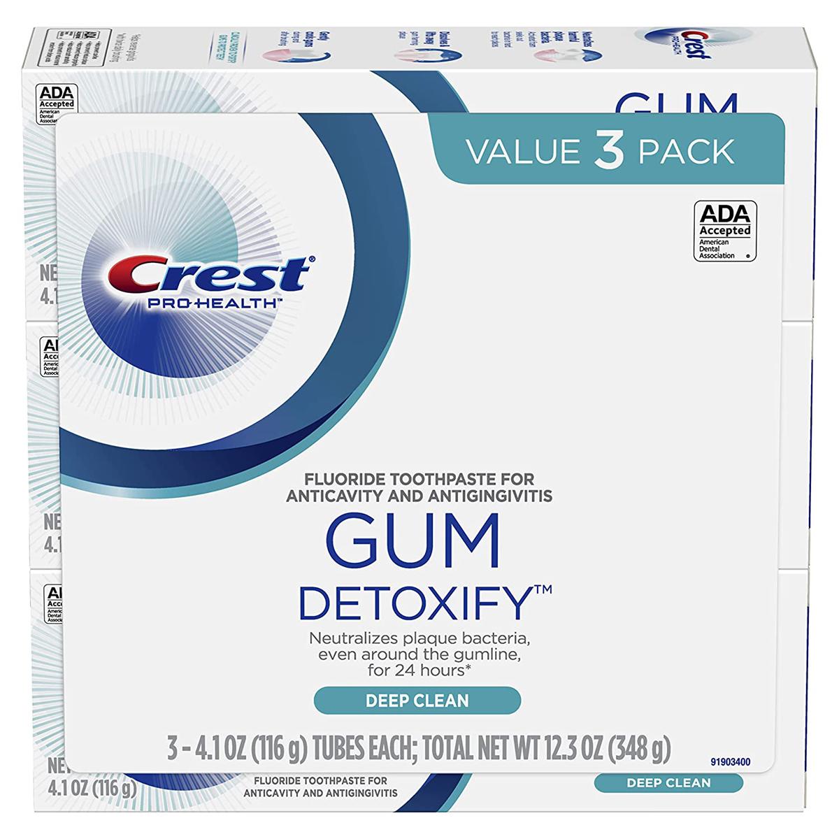 Crest Gum Detoxify Deep Clean Toothpaste 3 Pack for $11.90 Shipped
