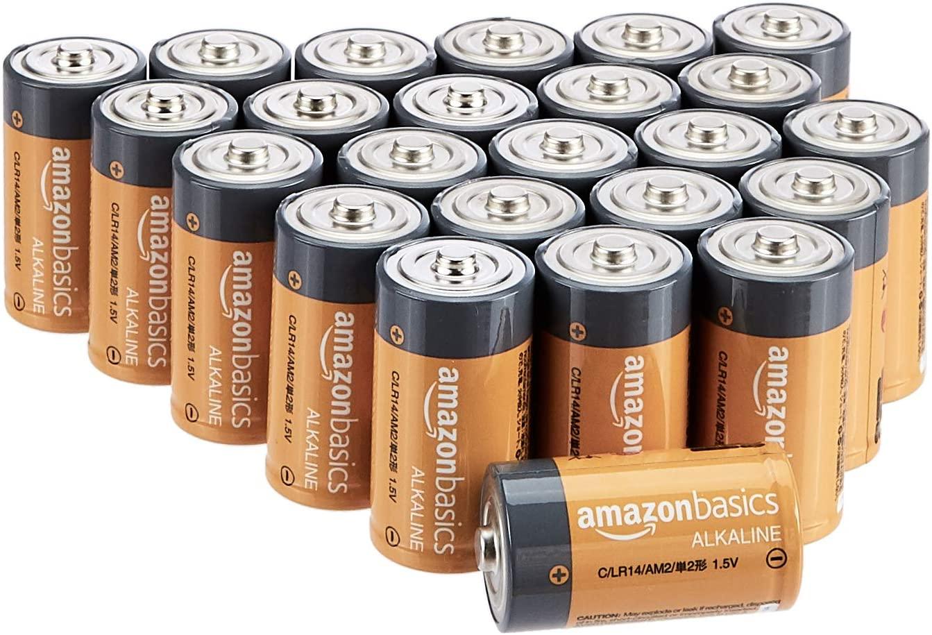 Amazon Basics C Cell Alkaline Batteries 24 Pack for $7.41 Shipped