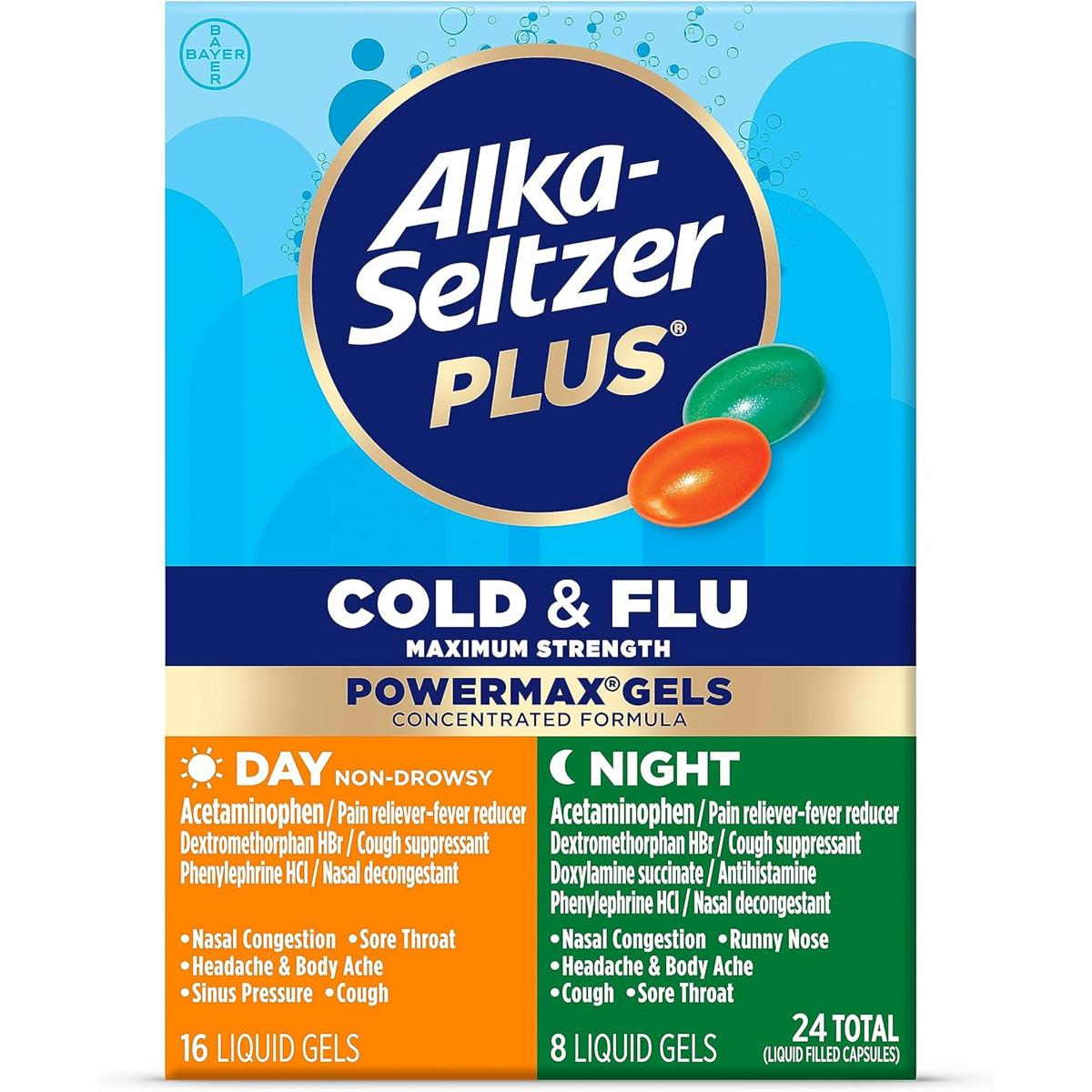 Alka-seltzer Plus Cold and Flu Medicine for $6.25