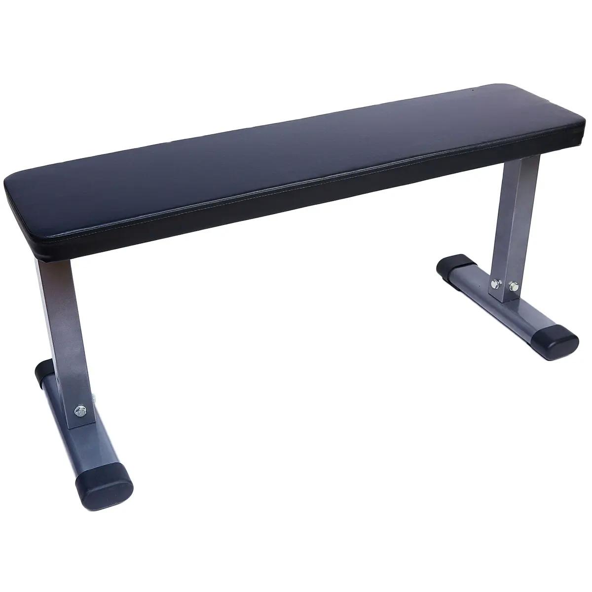 Everyday Essentials Steel Frame Flat Weight Training Exercise Bench for $29.99