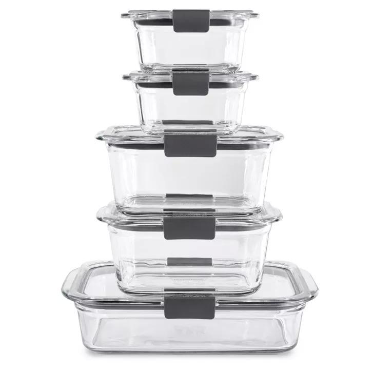 Rubbermaid Brilliance Glass Food Storage Set for $29.99