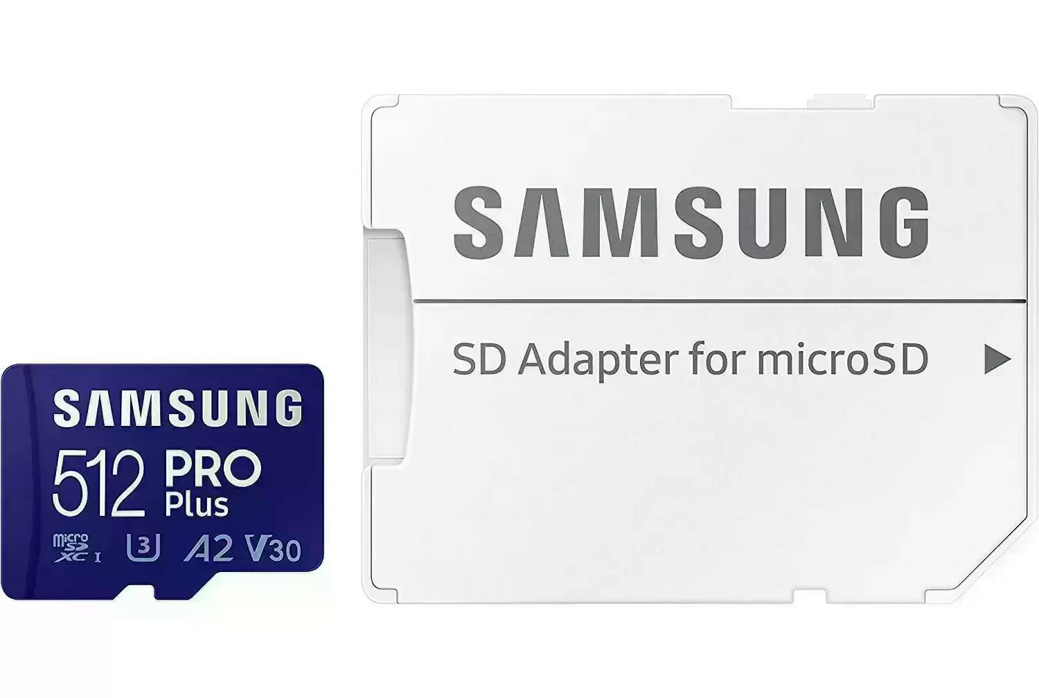 512GB Samsung Pro Plus U3 A2 V30 microSDXC Memory Card for $31.99 Shipped