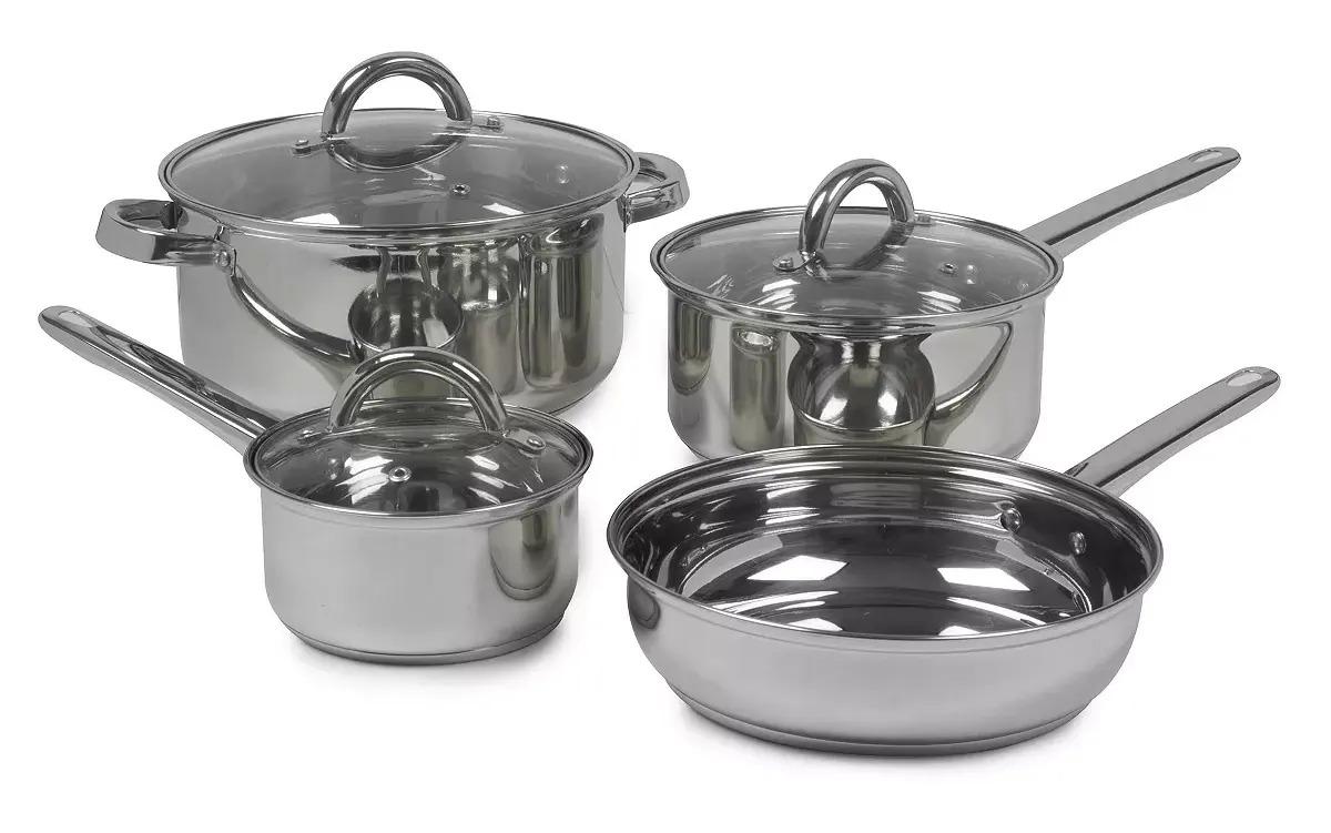 Sedona Stainless Steel Cookware Set 7-Piece for $19.99