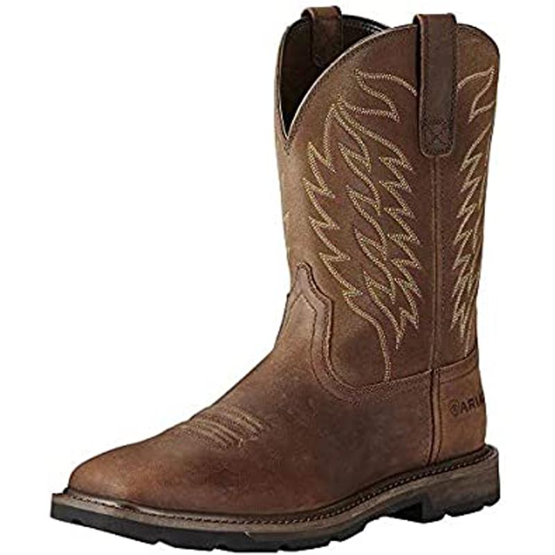 ARIAT Mens Groundbreaker Square Toe Work Boot Shoes for $79.88 Shipped