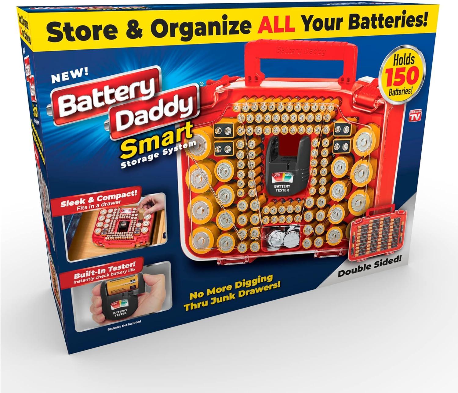 Battery Daddy Battery Storage Case with Tester for $10